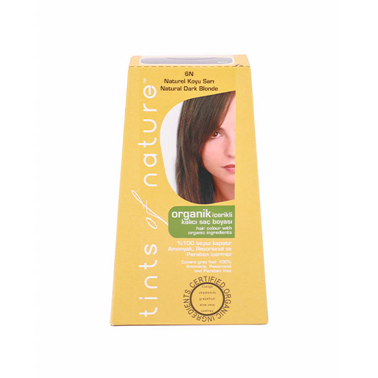 Tints of Nature Organik Saç Boyası -6N Koyu Sarı, 120 ml