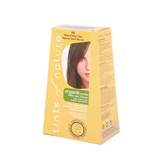 Tints of Nature Organik Saç Boyası -6N Koyu Sarı, 120 ml