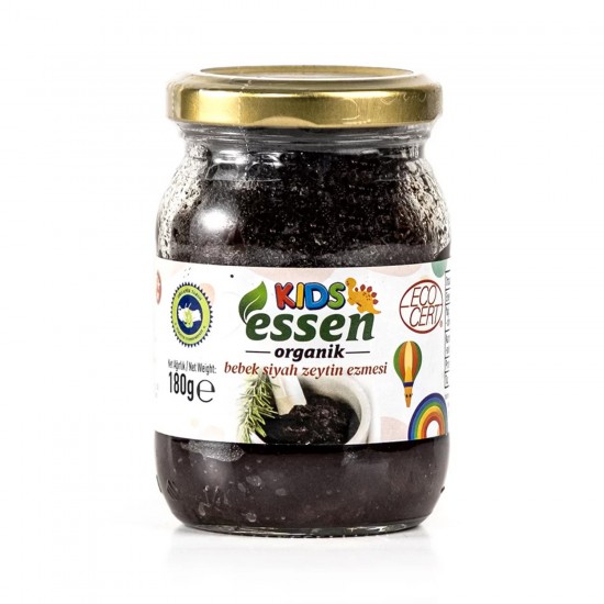 Organik Bebek Siyah Zeytin Ezmesi 180 gr