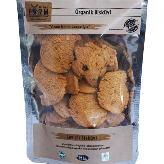 Organik Cevizli Bisküvi 65 gr